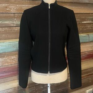 Ralph Lauren Women's Black Bomber Jacket Vintage 1990’s
